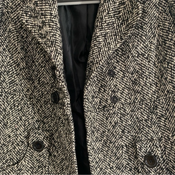 Garfield & Marks tweed chevron snap Blazer/Jacket Small - Picture 2 of 11